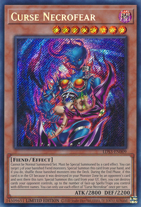 Curse Necrofear [LDS3-EN009] Secret Rare | GnG Games