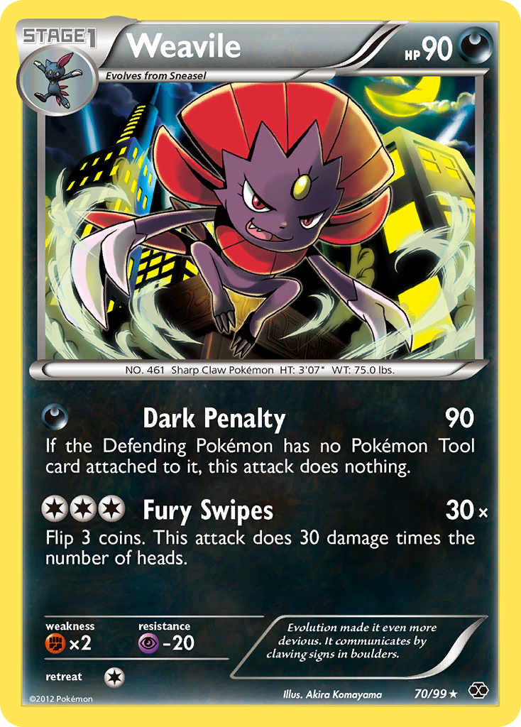 Weavile (70/99) [Black & White: Next Destinies] | GnG Games