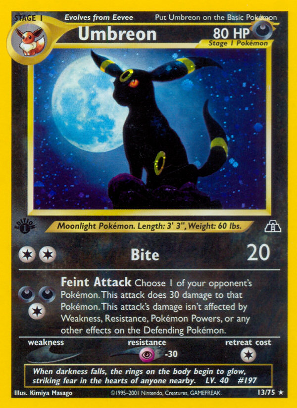 Umbreon (13/75) [Neo Discovery 1st Edition] | GnG Games