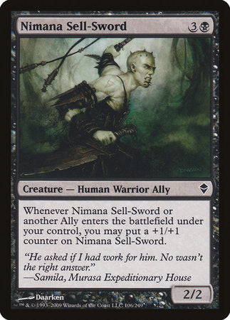 Nimana Sell-Sword [Zendikar] | GnG Games