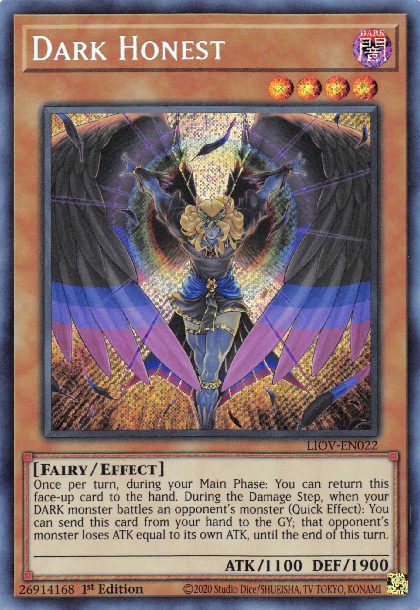 Dark Honest [LIOV-EN022] Secret Rare | GnG Games