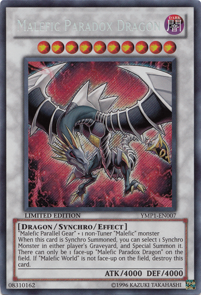 Malefic Paradox Dragon [YMP1-EN007] Secret Rare | GnG Games