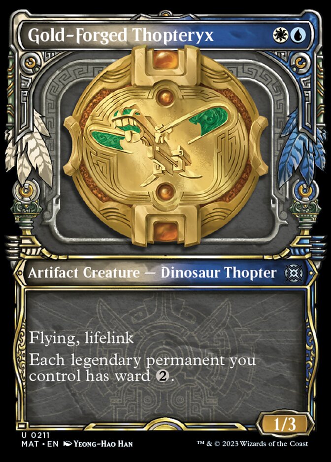 Gold-Forged Thopteryx (Showcase Halo Foil) [March of the Machine: The Aftermath] | GnG Games