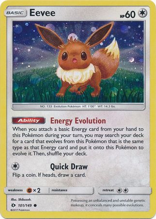 Eevee (101/149) (Cosmos Holo) [Sun & Moon: Base Set] | GnG Games