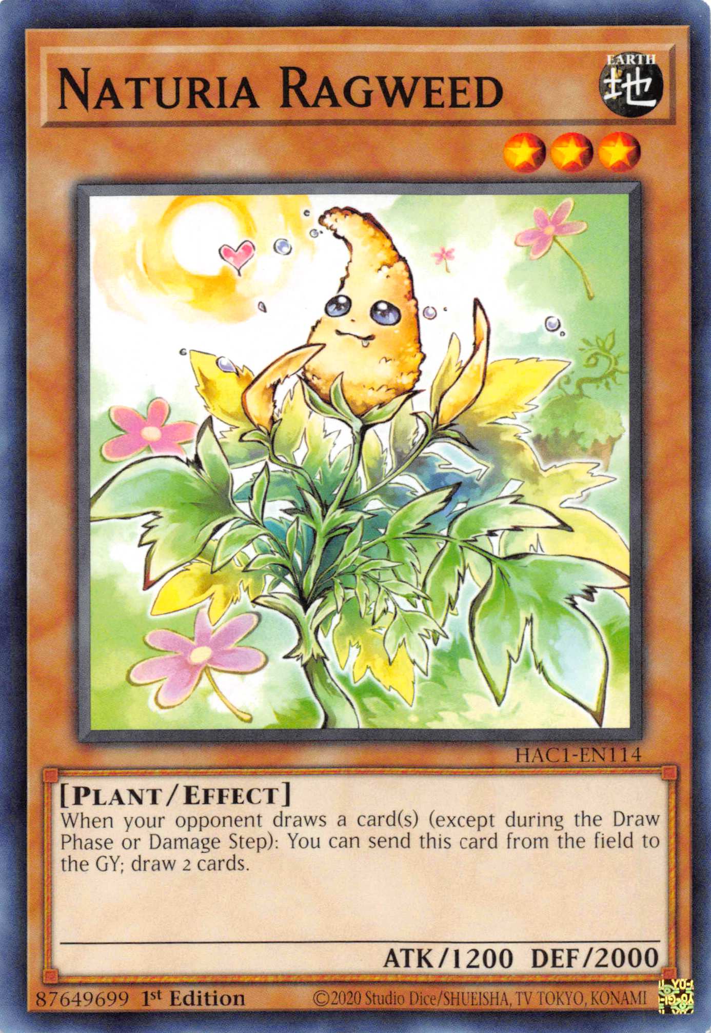 Naturia Ragweed (Duel Terminal) [HAC1-EN114] Parallel Rare | GnG Games