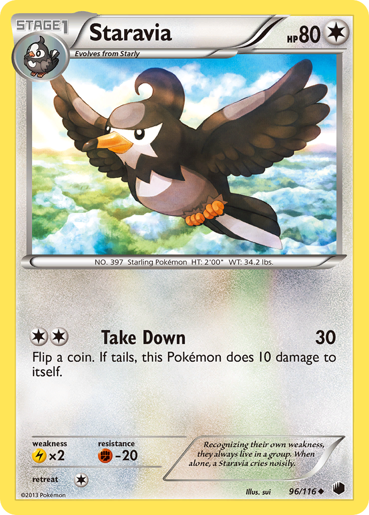 Staravia (96/116) [Black & White: Plasma Freeze] | GnG Games