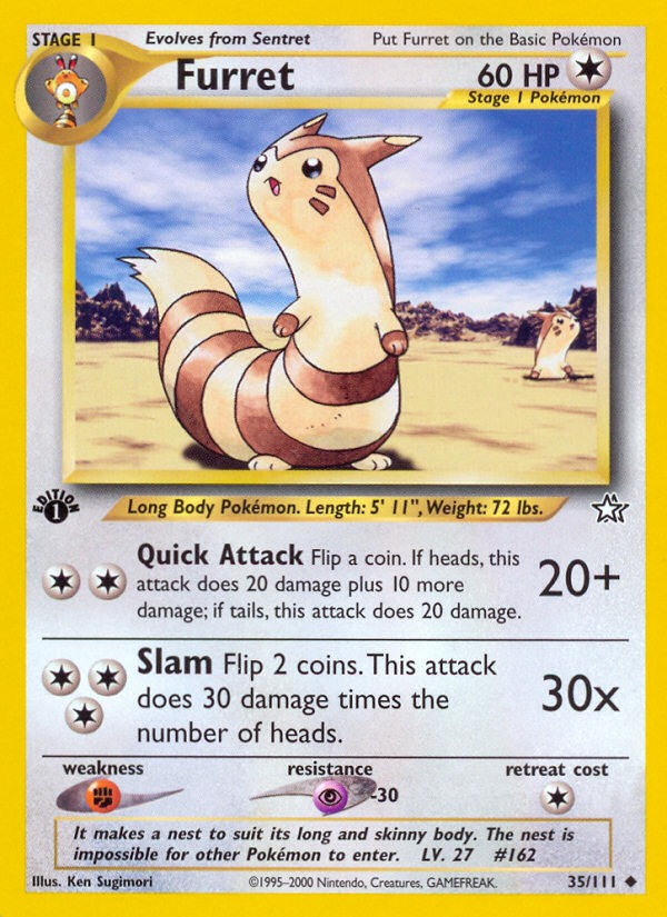 Furret (35/111) [Neo Genesis 1st Edition] | GnG Games