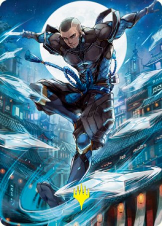 Kaito Shizuki 1 Art Card (Gold-Stamped Signature) [Kamigawa: Neon Dynasty Art Series] | GnG Games