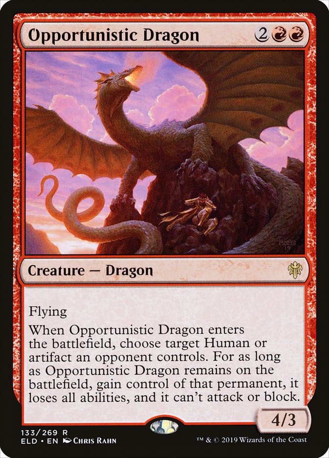 Opportunistic Dragon [Throne of Eldraine] | GnG Games