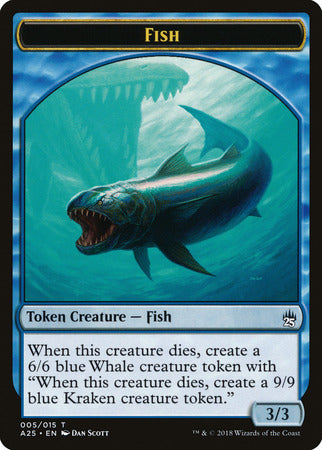 Fish // Kraken Double-sided Token [Masters 25 Tokens] | GnG Games