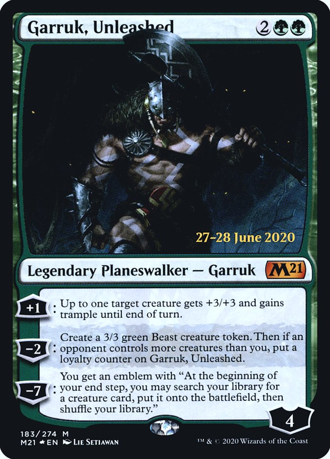 Garruk, Unleashed  [Core Set 2021 Prerelease Promos] | GnG Games