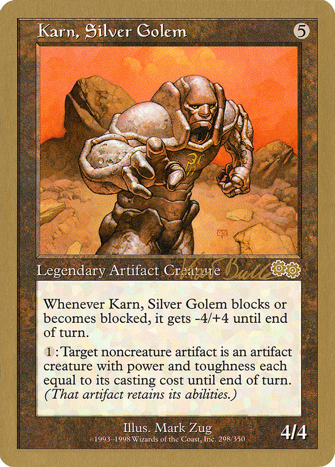 Karn, Silver Golem (Kai Budde) [World Championship Decks 1999] | GnG Games