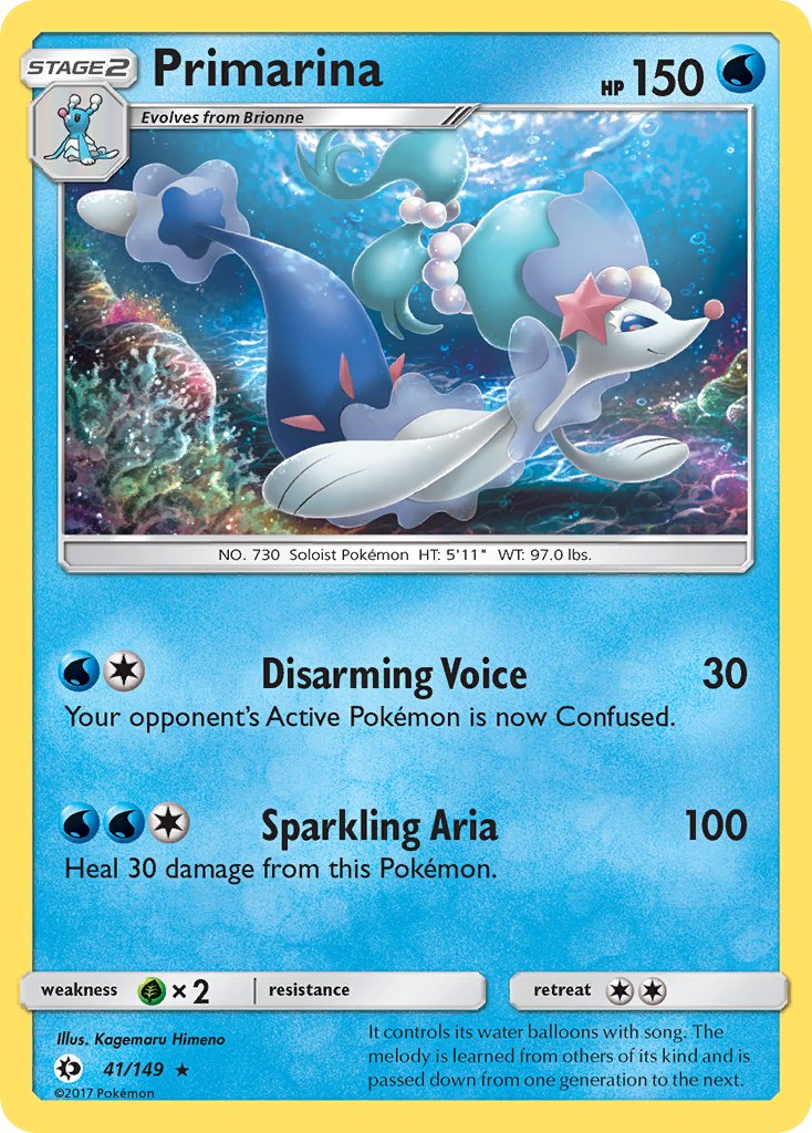 Primarina (41/149) (Theme Deck Exclusive) [Sun & Moon: Base Set] | GnG Games