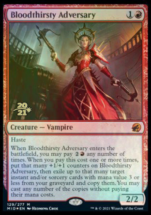 Bloodthirsty Adversary [Innistrad: Midnight Hunt Prerelease Promos] | GnG Games