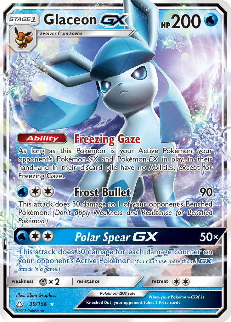 Glaceon GX (39/156) [Sun & Moon: Ultra Prism] | GnG Games