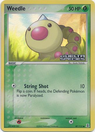 Weedle (87/113) (Stamped) [EX: Delta Species] | GnG Games