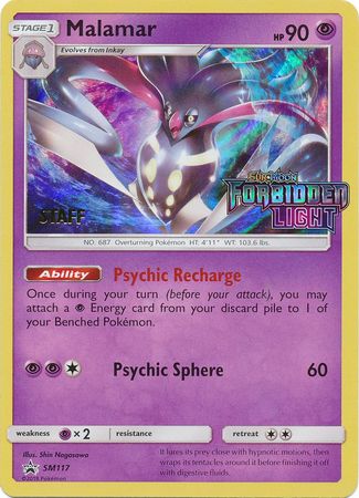 Malamar (SM117) (Staff Prerelease Promo) [Sun & Moon: Black Star Promos] | GnG Games