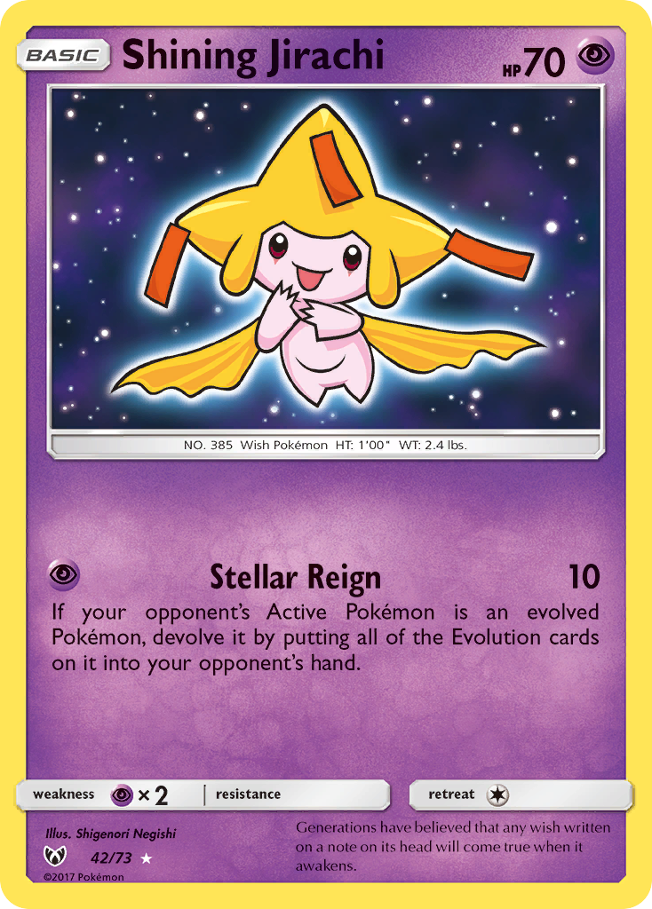 Shining Jirachi (42/73) [Sun & Moon: Shining Legends] | GnG Games