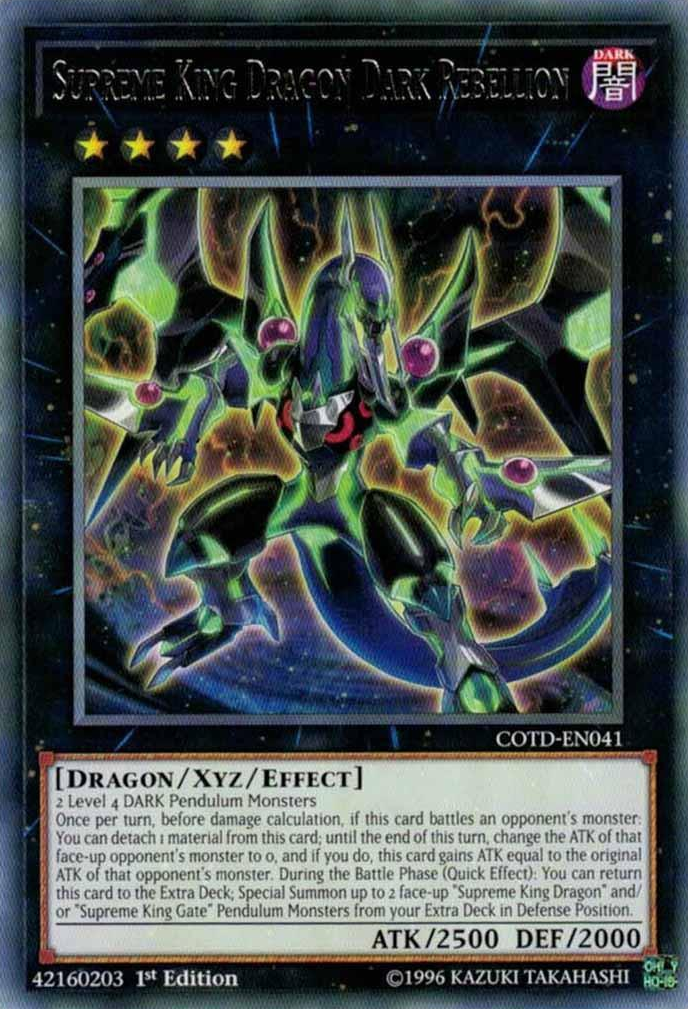 Supreme King Dragon Dark Rebellion [COTD-EN041] Rare | GnG Games