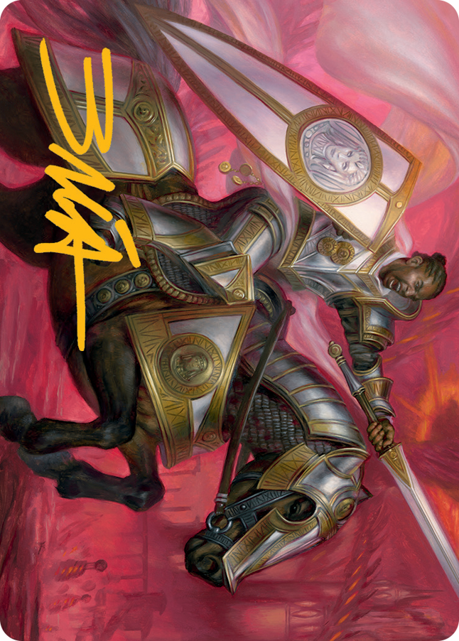 Sigiled Sentinel Art Card (Gold-Stamped Signature) [March of the Machine Art Series] | GnG Games