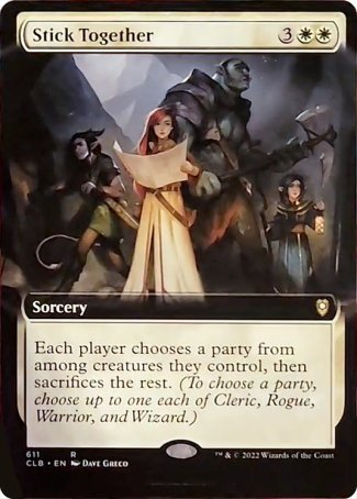 Stick Together (Extended Art) [Commander Legends: Battle for Baldur's Gate] | GnG Games