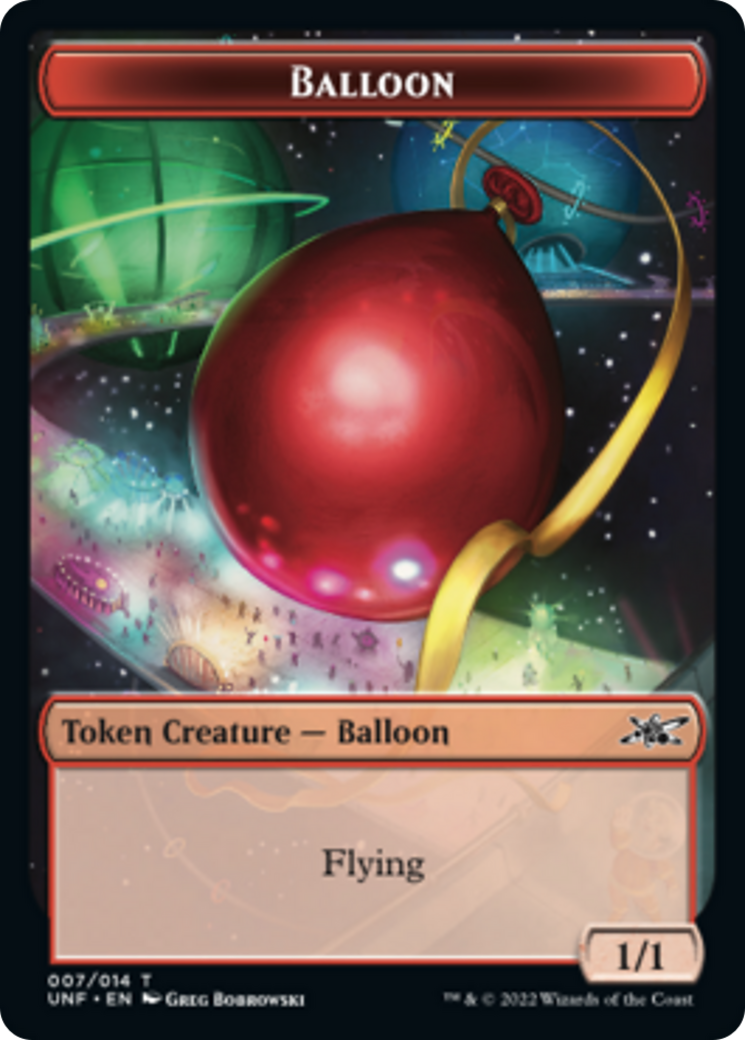 Zombie Employee // Balloon Double-sided Token [Unfinity Tokens] | GnG Games
