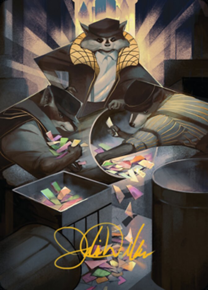Masked Bandits Art Card (Gold-Stamped Signature) [Streets of New Capenna Art Series] | GnG Games