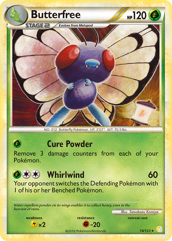 Butterfree (16/123) [HeartGold & SoulSilver: Base Set] | GnG Games