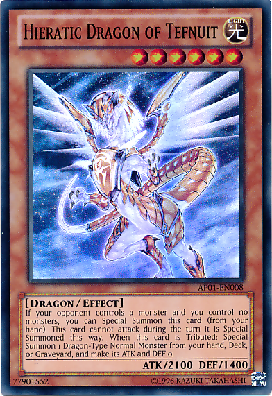 Hieratic Dragon of Tefnuit [AP01-EN008] Super Rare | GnG Games