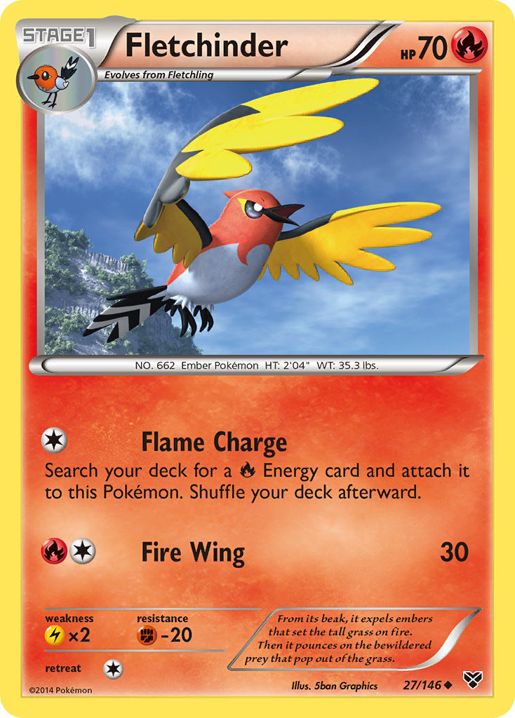 Fletchinder (27/146) [XY: Base Set] | GnG Games