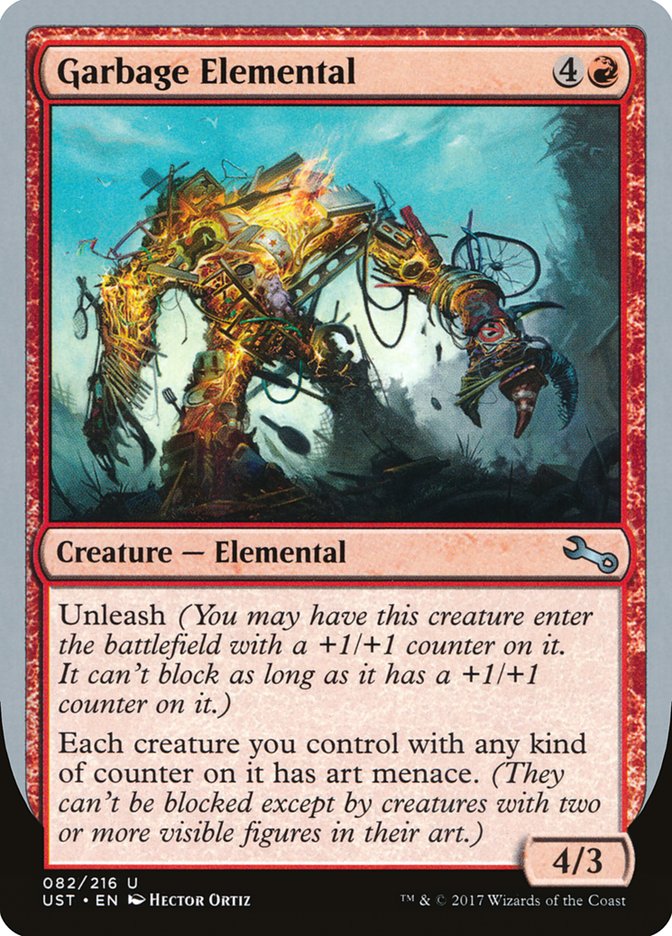 Garbage Elemental (4/3 Creature) [Unstable] | GnG Games