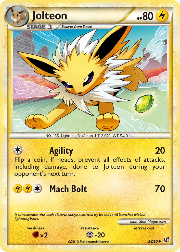 Jolteon (28/90) [HeartGold & SoulSilver: Undaunted] | GnG Games