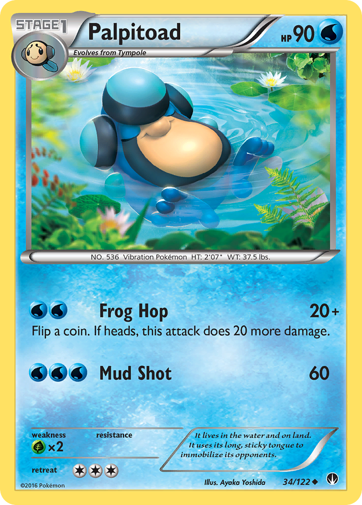 Palpitoad (34/122) [XY: BREAKpoint] | GnG Games