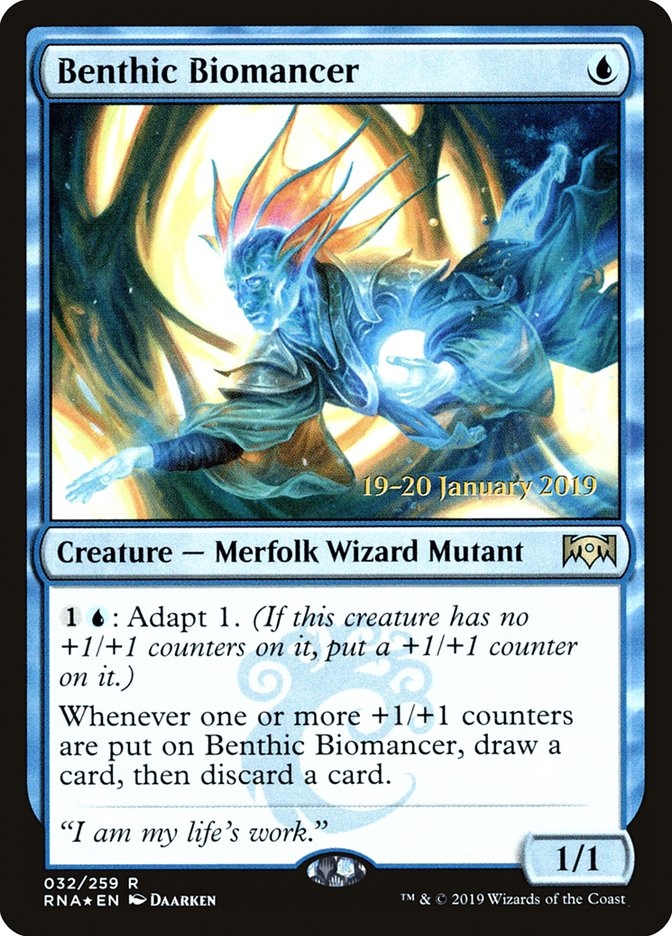 Benthic Biomancer [Ravnica Allegiance Prerelease Promos] | GnG Games