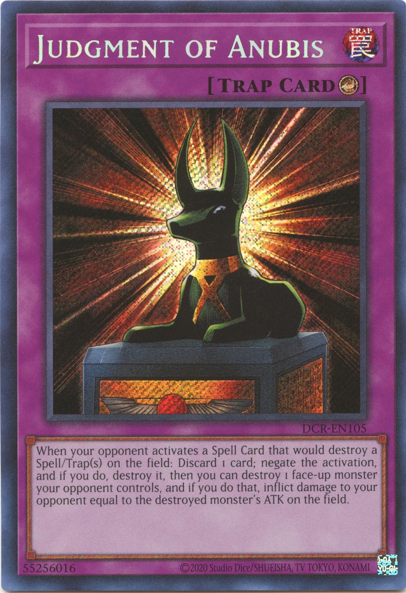 Judgment of Anubis (25th Anniversary) [DCR-EN105] Secret Rare | GnG Games