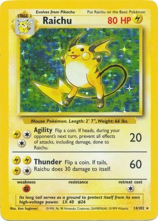 Raichu (14/102) [Base Set Unlimited] | GnG Games