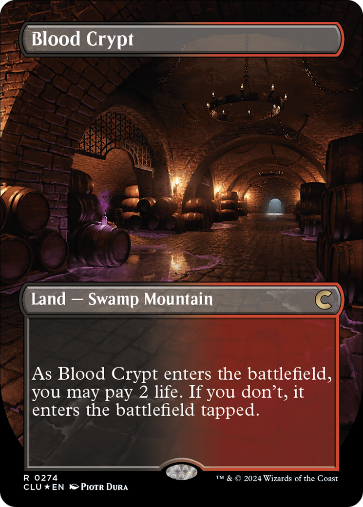 Blood Crypt (Borderless) [Ravnica: Clue Edition] | GnG Games