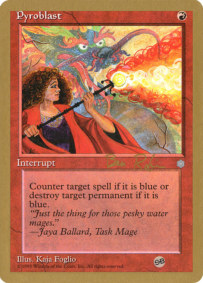 Pyroblast (Ben Rubin) (SB) [World Championship Decks 1998] | GnG Games