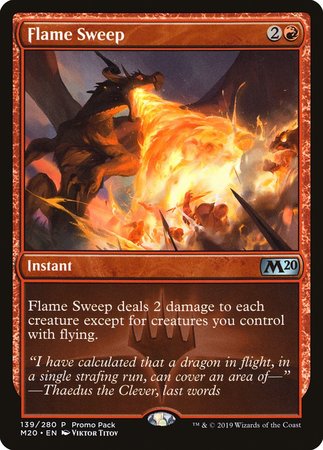 Flame Sweep [Core Set 2020 Promos] | GnG Games