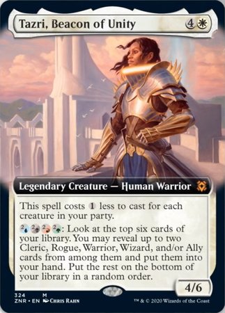 Tazri, Beacon of Unity (Extended Art) [Zendikar Rising] | GnG Games