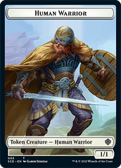 Insect // Human Warrior Double-Sided Token [Starter Commander Decks] | GnG Games