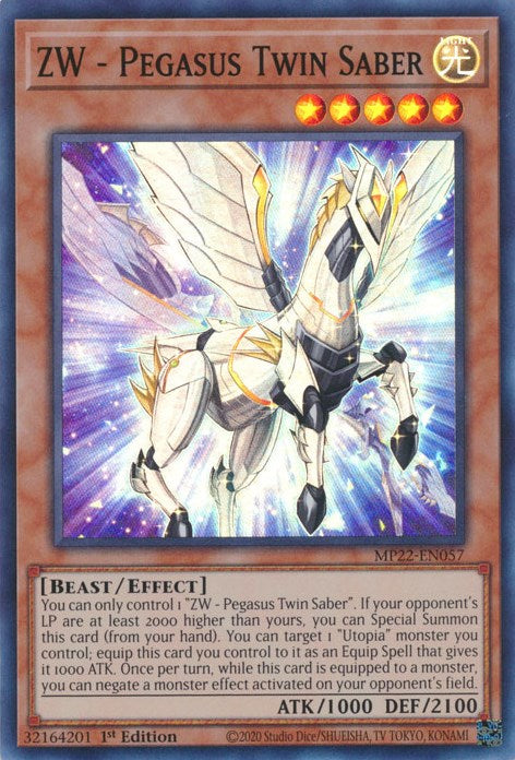 ZW - Pegasus Twin Saber [MP22-EN057] Super Rare | GnG Games