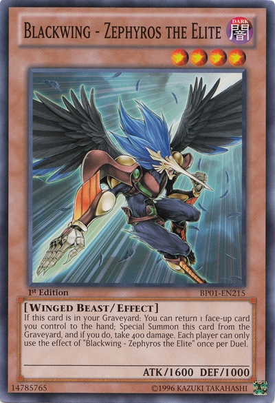 Blackwing - Zephyros the Elite [BP01-EN215] Common | GnG Games