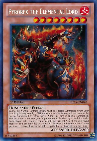 Pyrorex the Elemental Lord [CBLZ-EN040] Secret Rare | GnG Games