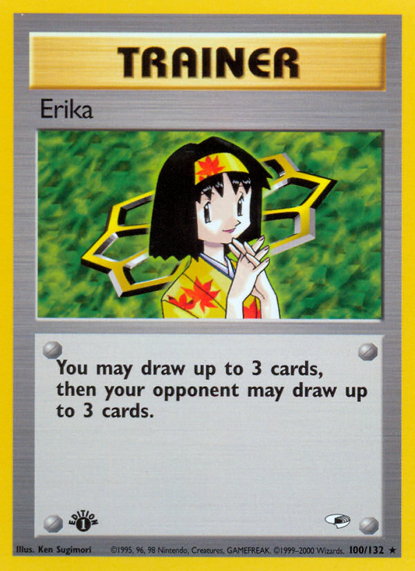 Erika (100/132) [Gym Heroes 1st Edition] | GnG Games