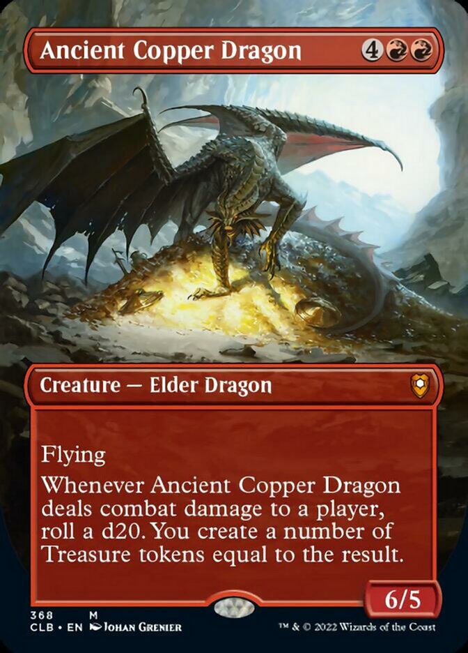 Ancient Copper Dragon (Borderless Alternate Art) [Commander Legends: Battle for Baldur's Gate] | GnG Games