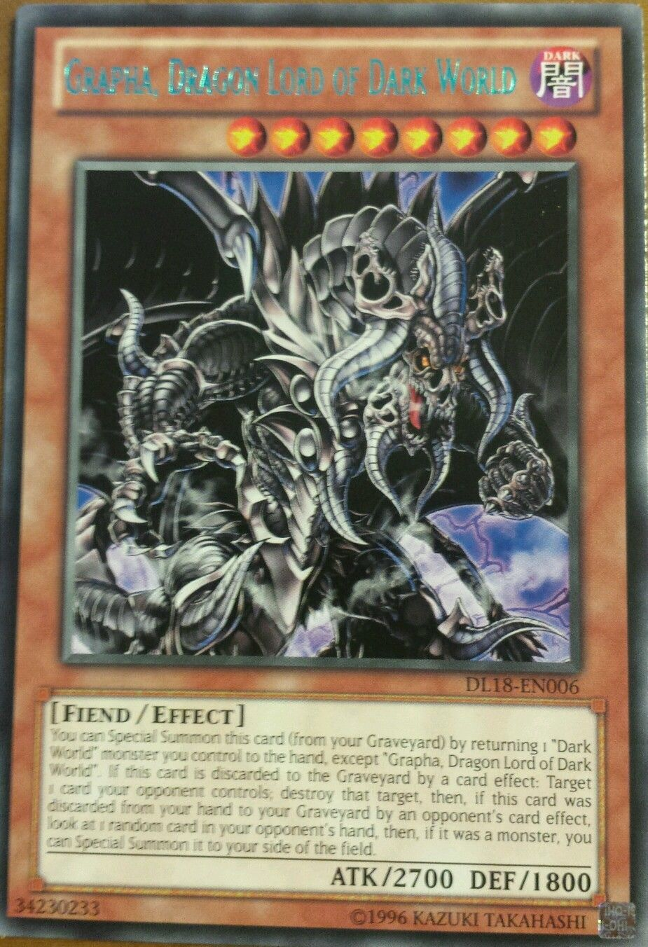 Grapha, Dragon Lord of Dark World (Green) [DL18-EN006] Rare | GnG Games