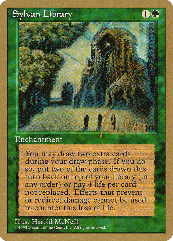 Sylvan Library (Preston Poulter) [Pro Tour Collector Set] | GnG Games