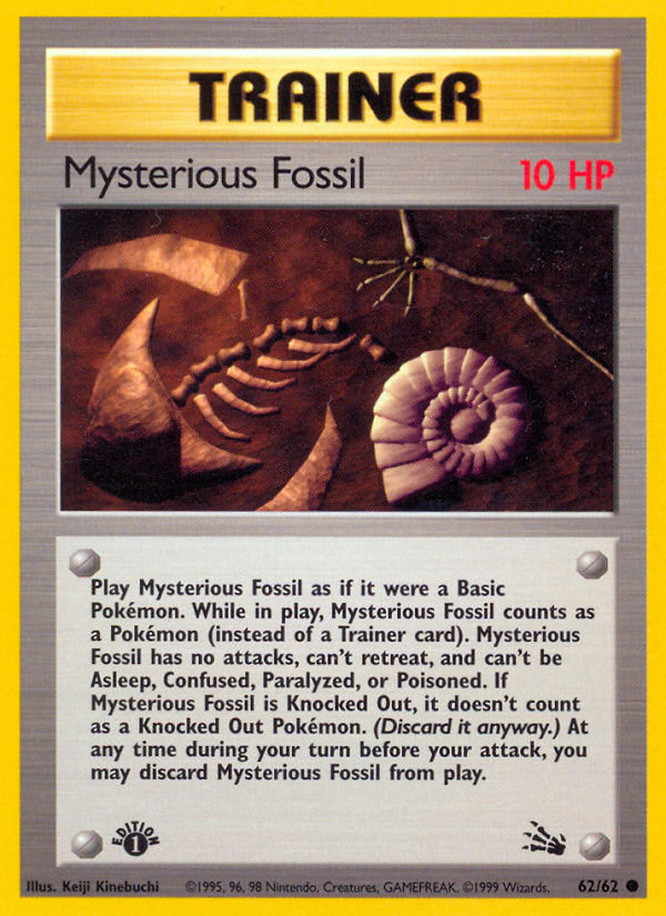 Mysterious Fossil (62/62) [Fossil 1st Edition] | GnG Games