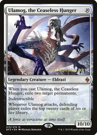 Ulamog, the Ceaseless Hunger [Battle for Zendikar Promos] | GnG Games